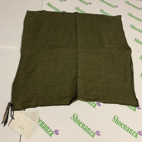 Maison de Vacances Pillow Case Kaki Green Washed Linen COVER ONLY 25.5\